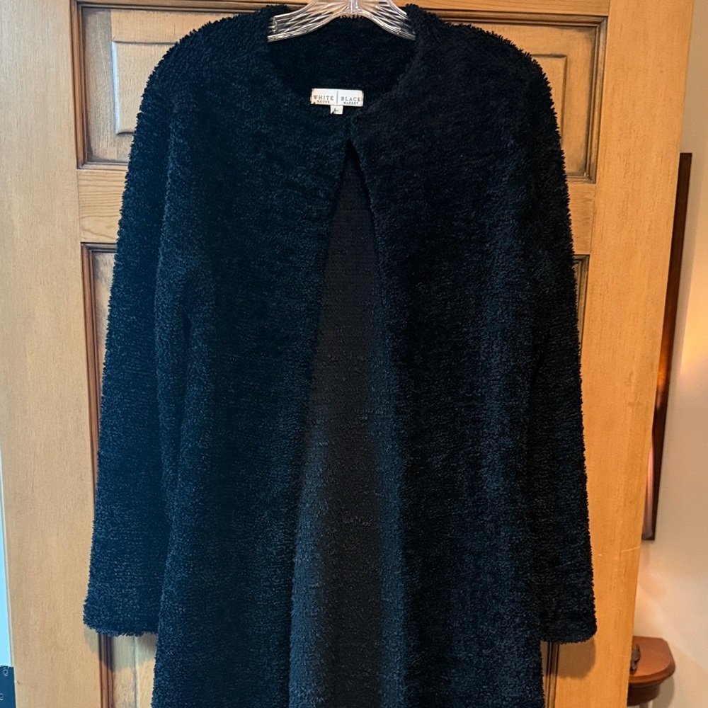 White House Black Market Black Plush Jacket